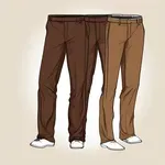 dark brown khakis image